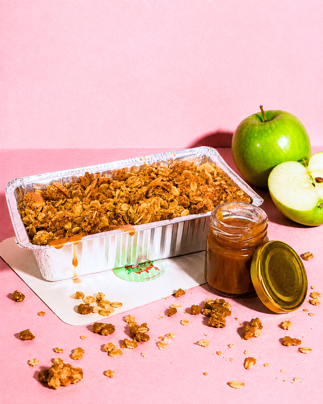Take Home Apple crumble & Jar of our signature caramel