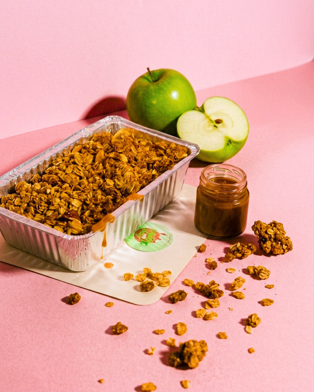 Take Home Apple crumble & Jar of our signature caramel